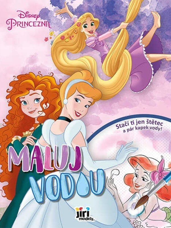 Maluj vodou A4 - Disney Princezny