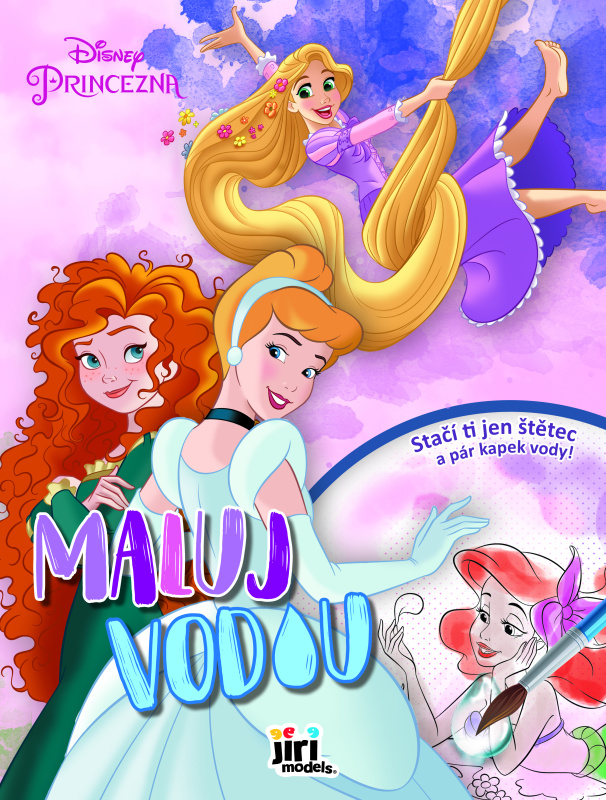 Maluj vodou A4 - Disney Princezny