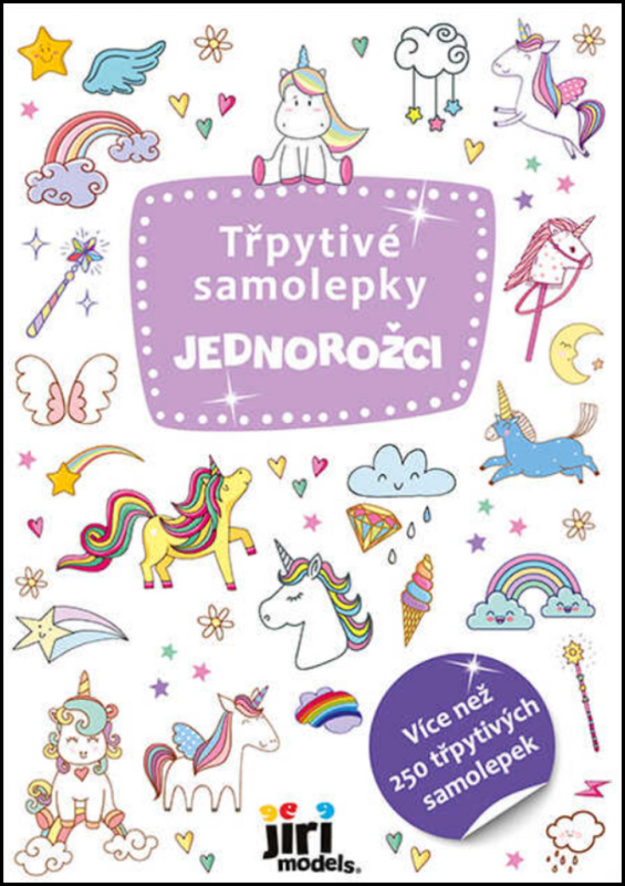 Třpytivé samolepky - Jednorožci