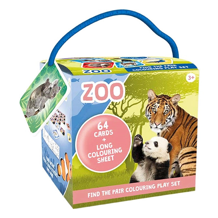 Pexeso na cesty s omalovánkami Zoo