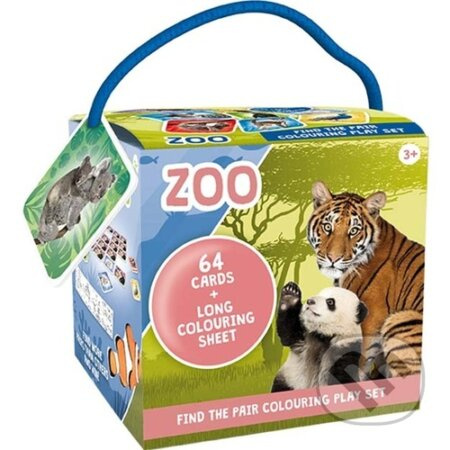 Pexeso na cesty s omalovánkami Zoo