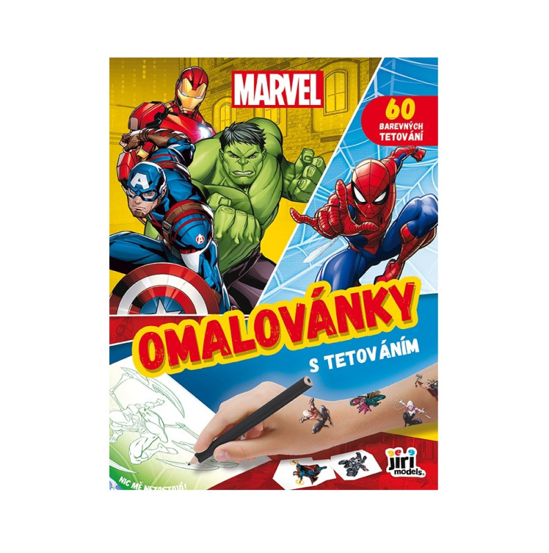 Omalovánky s tetováním Marvel