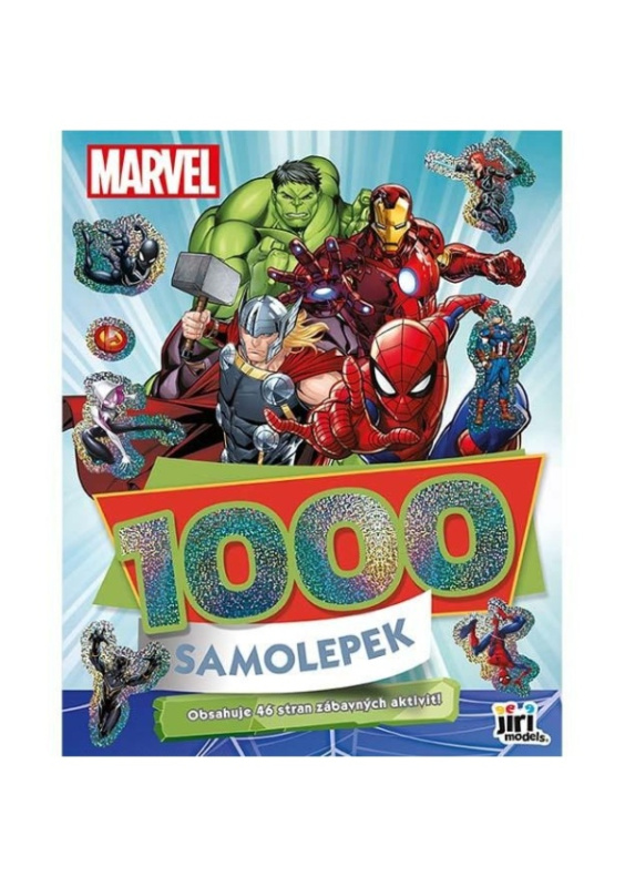 1000 samolepek s aktivitami Marvel
