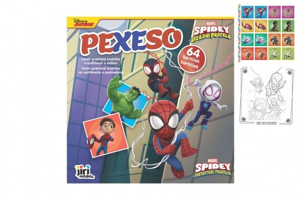 JM Pexeso v sešitu Spidey