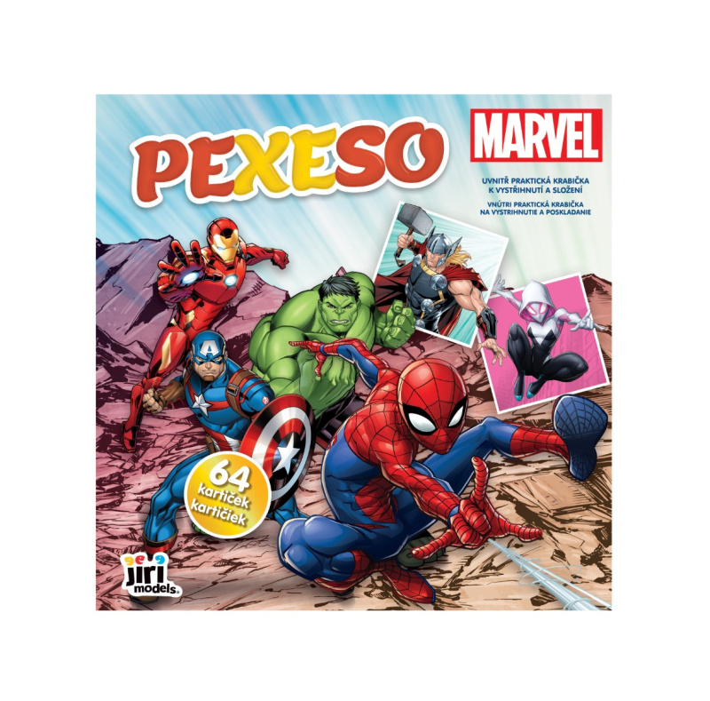 Pexeso s Marvel hrdiny v sešitu