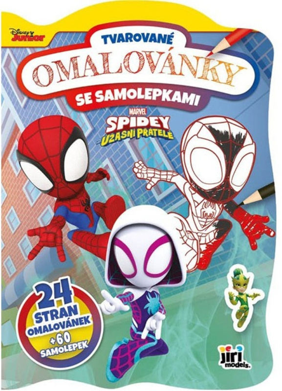 Spidey - Tvarované omalovánky se samolepkami JIRI MODELS a. s.