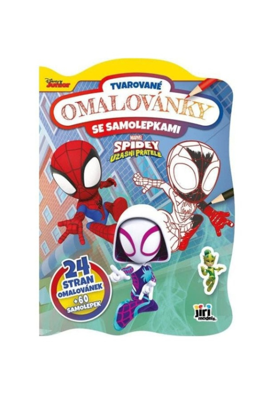 Spidey - Tvarované omalovánky se samolepkami JIRI MODELS a. s.