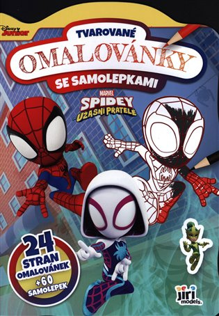 Spidey - Tvarované omalovánky se samolepkami JIRI MODELS a. s.
