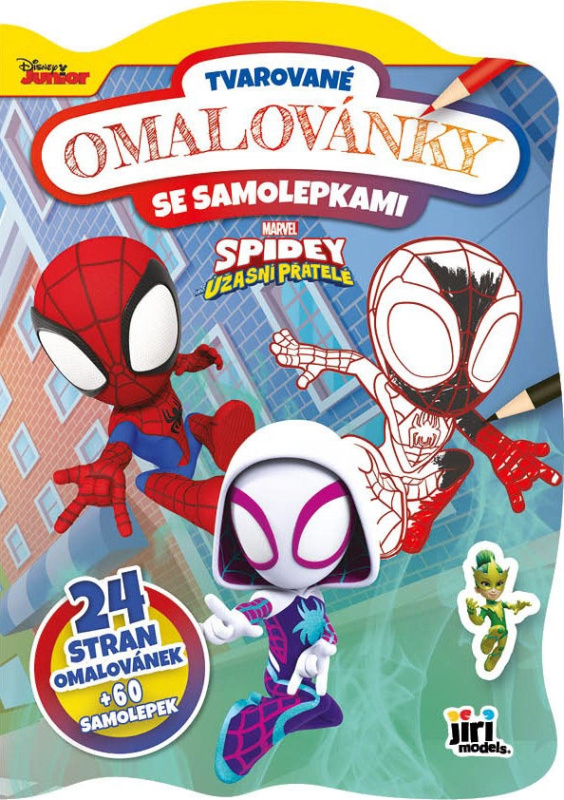 Spidey - Tvarované omalovánky se samolepkami JIRI MODELS a. s.