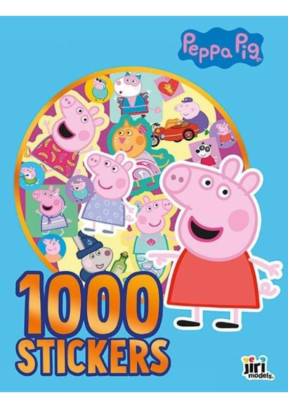1000 samolepek v sešitu Prasátko Peppa