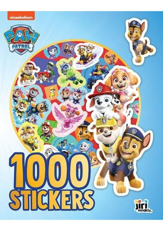 1000 samolepek v sešitu Tlapková patrola