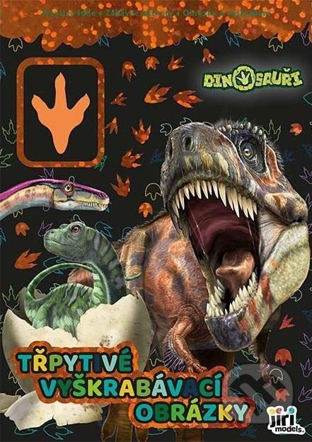 Třpytivé vyškrabávací obrázky Dinosauři