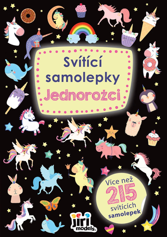 Svítící samolepky Jednorožci