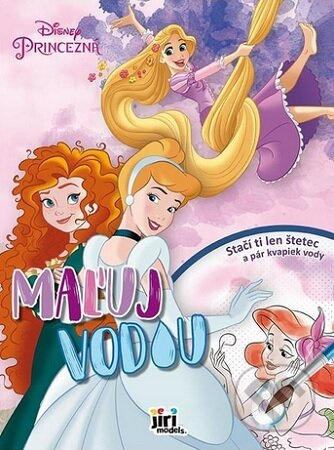 Maľuj vodou A4 - Disney Princezné - kniha z kategorie Omalovánky
