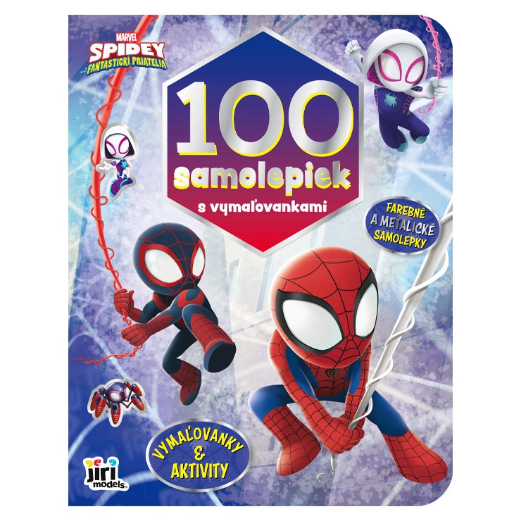 100 samolepiek s vymaľovankami - Spidey - kniha z kategorie Omalovánky