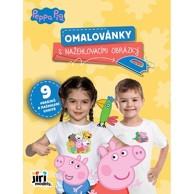 Jiri Models Omalovánky s nažehlovacími obrázky prasátko Peppa Pig