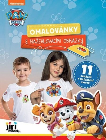 Omalovánka s nažehlovacími obrázky Paw Patrol