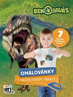 Omalovánka s nažehlovacími obrázky Dinosauři