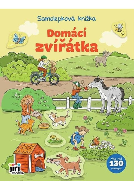 Samolepková knížka Domácí zvířátka JIRI MODELS a. s.