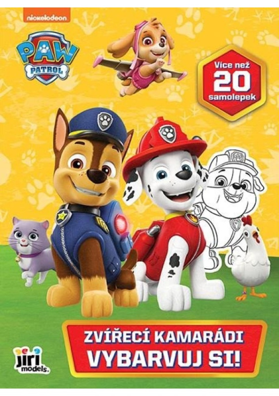 Vybarvuj si! Tlapková Patrola Zvířecí kamarádi