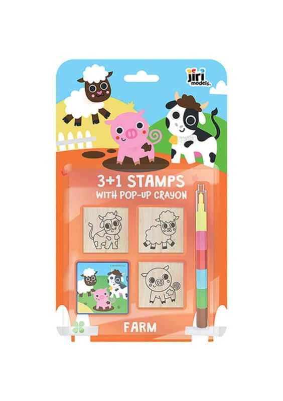 Razítka 3+1 s voskovkou Farma