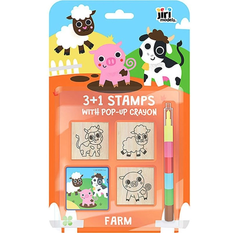 Razítka 3+1 s voskovkou Farma