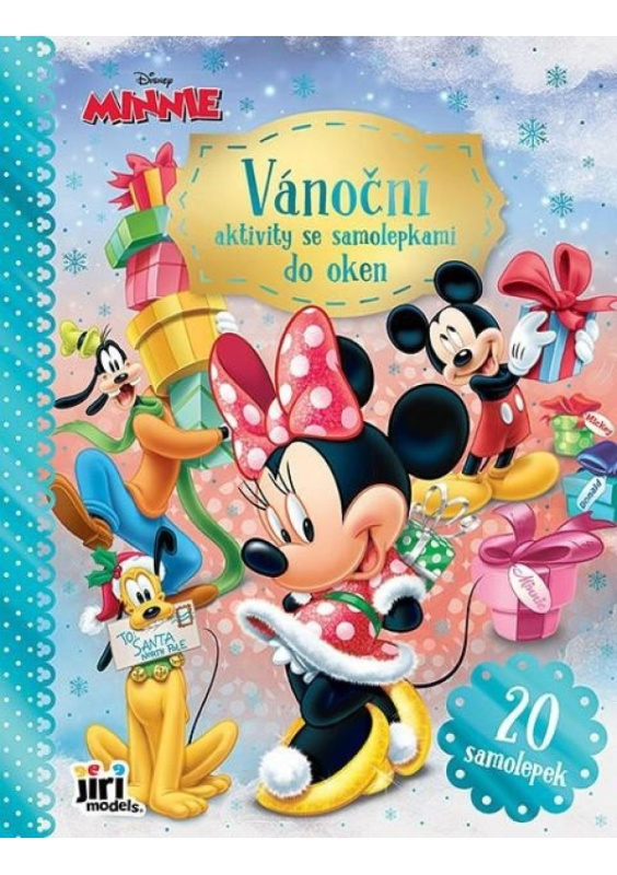 Vánoční aktivity se samolepkami do oken Minnie