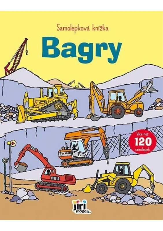 Samolepková knížka Bagry JIRI MODELS a. s.