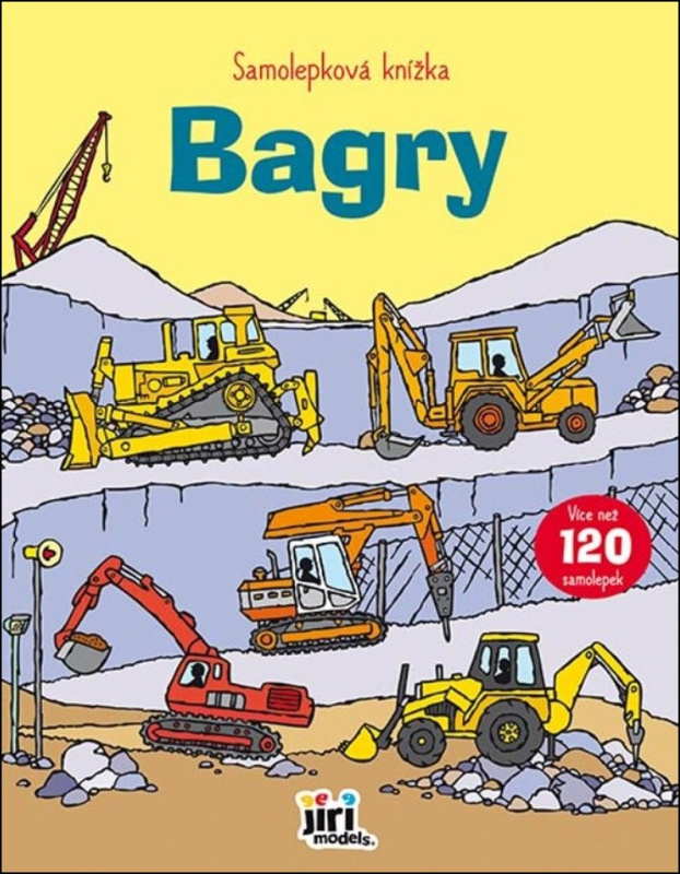 Samolepková knížka Bagry JIRI MODELS a. s.