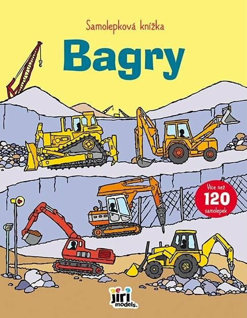 Samolepková knížka Bagry JIRI MODELS a. s.