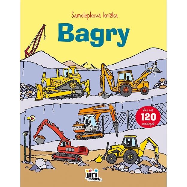 Samolepková knížka Bagry JIRI MODELS a. s.