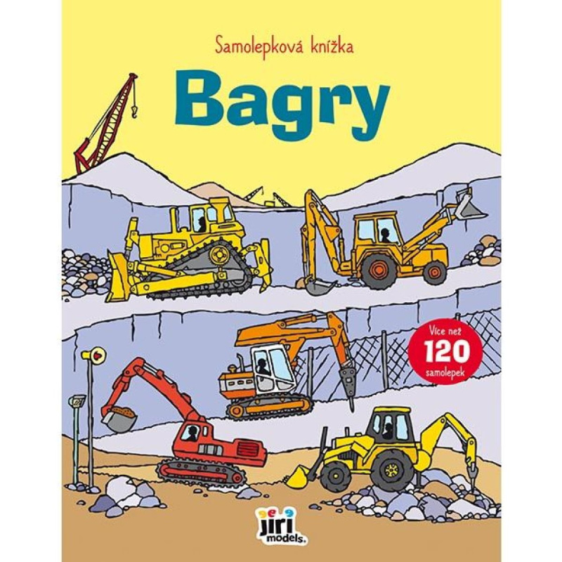 Samolepková knížka Bagry JIRI MODELS a. s.