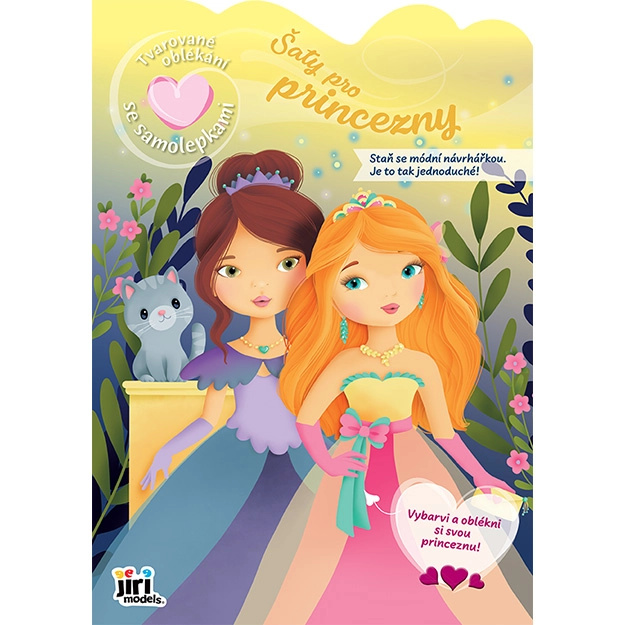 Šaty pro princezny - Tvarované oblékání se samolepkami JIRI MODELS a. s.