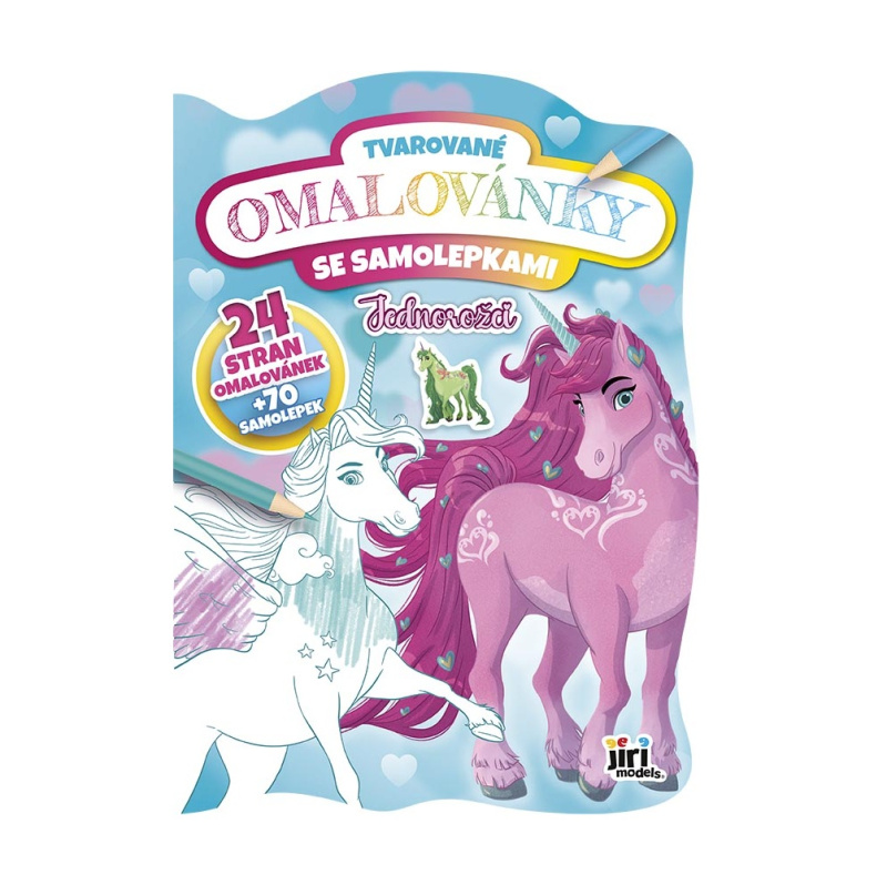 Tvarované omalovánky Jednorožci