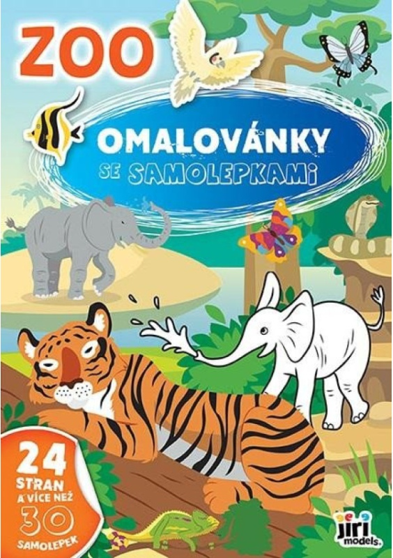 Omalovánka A4 se samolepkami ZOO