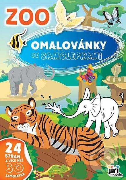 Omalovánka A4 se samolepkami ZOO