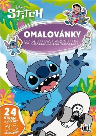 Omalovánka se samolepkami Lilo a Stitch