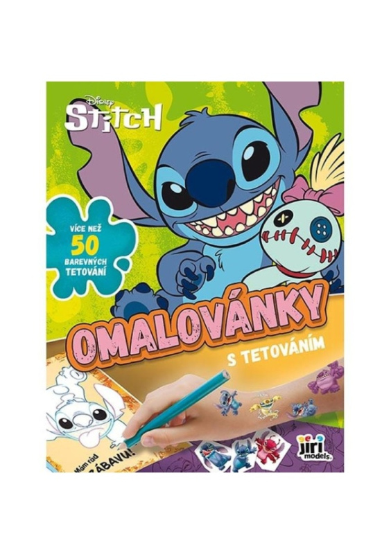 Omalovánka s tetováním Lilo & Stitch