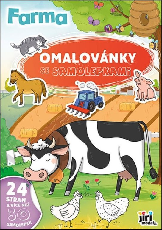Omalovánky A4 se samolepkami Farma