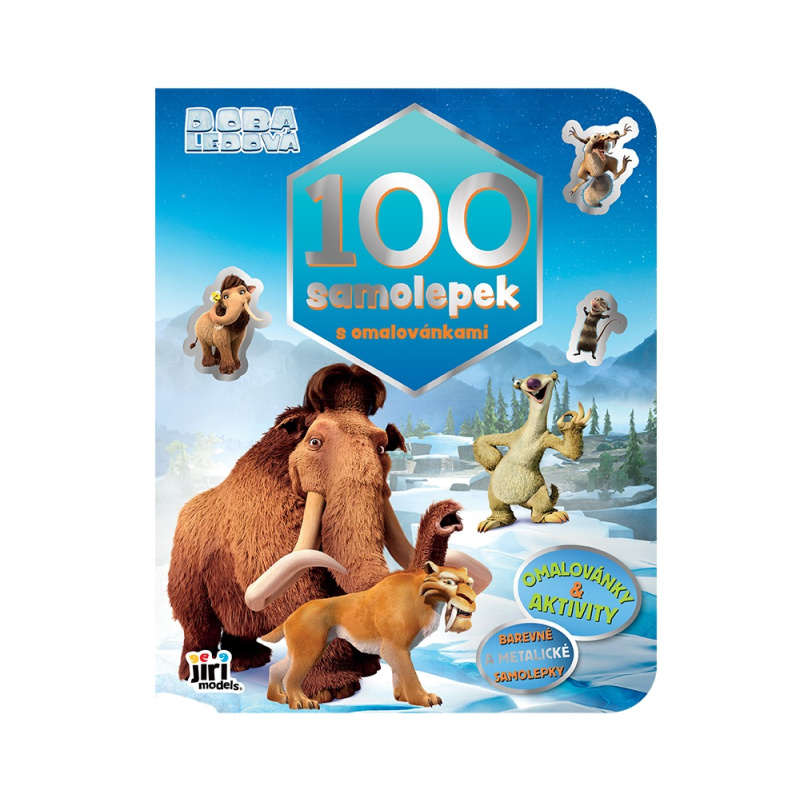 100 samolepek s omalovánkami Doba ledová