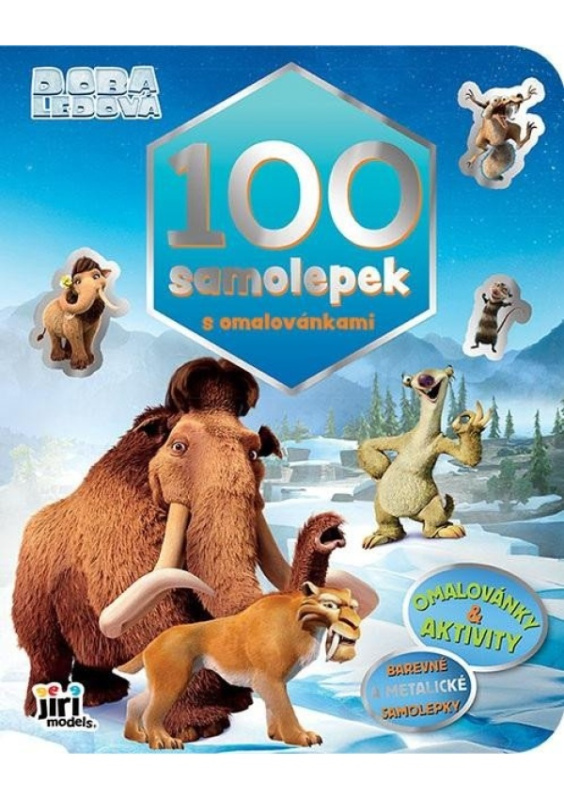 100 samolepek s omalovánkami Doba ledová