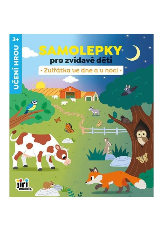 Samolepky pro zvídavé děti Zvířata ve dne a v noci