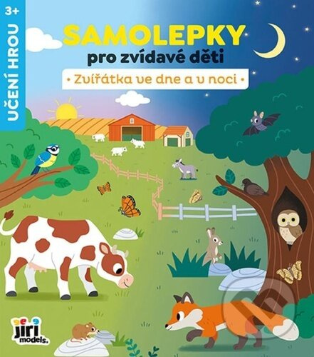 Samolepky pro zvídavé děti Zvířata ve dne a v noci