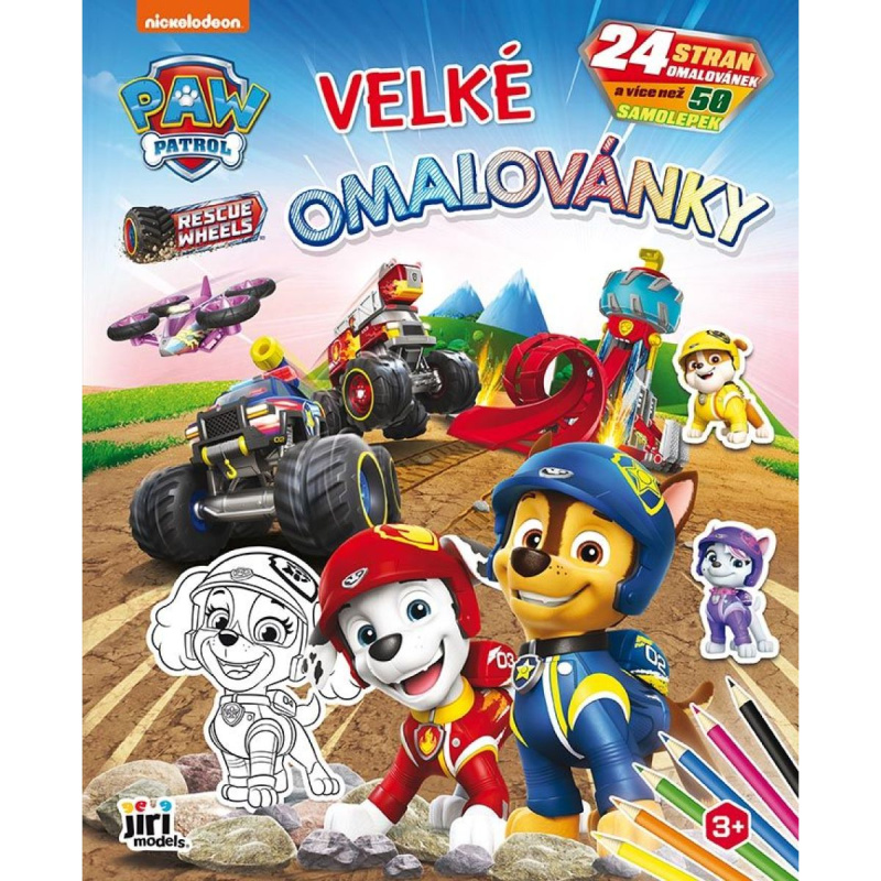 Velké omalovánky Tlapková patrola - kniha z kategorie Omalovánky, vystřihovánky, papír