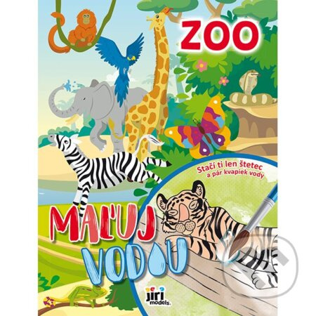 Maľuj vodou: Zoo (Stačí ti len štetec a pár kvapiek vody)