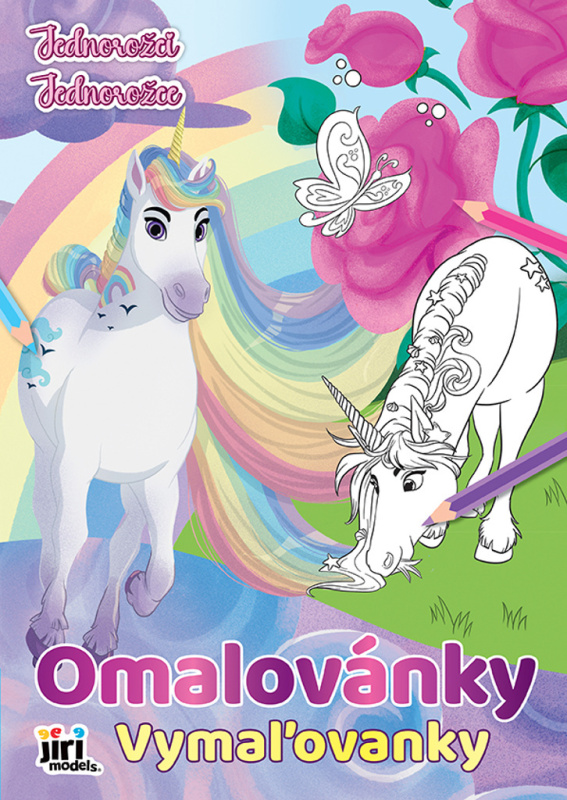 Omalovánka A4 Jednorožci