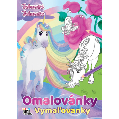 Omalovánka A4 Jednorožci