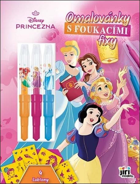 Omalovánky s foukacími fixy Disney Princezny - kniha z kategorie Omalovánky, vystřihovánky, papír