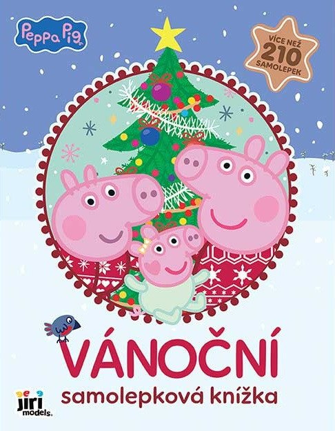 JIRI MODELS Vánoční samolepková knížka Prasátko Peppa