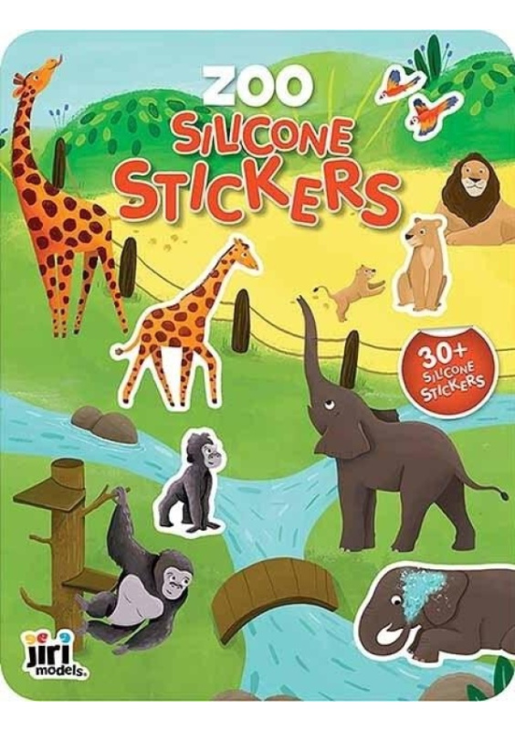 Hra se silikonovými samolepkami Zoo